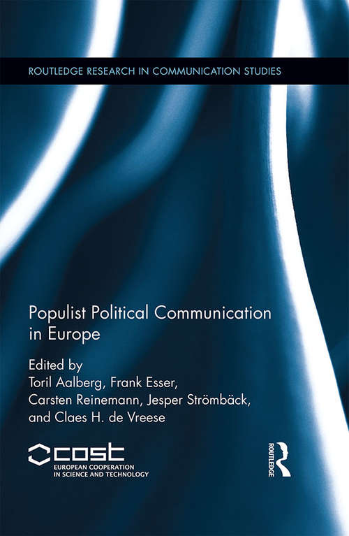 Book cover of Populist Political Communication in Europe (Routledge Research in Communication Studies)