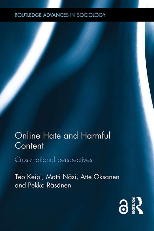 Book cover of Online Hate and Harmful Content: Cross-National Perspectives (Open Access) (Routledge Advances in Sociology)