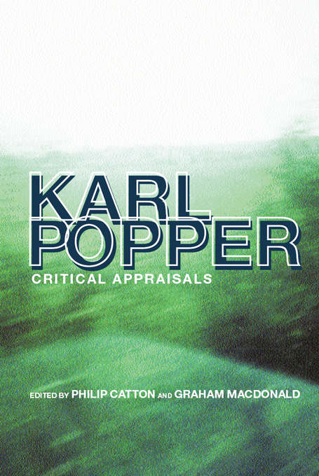 Book cover of Karl Popper: Critical Appraisals