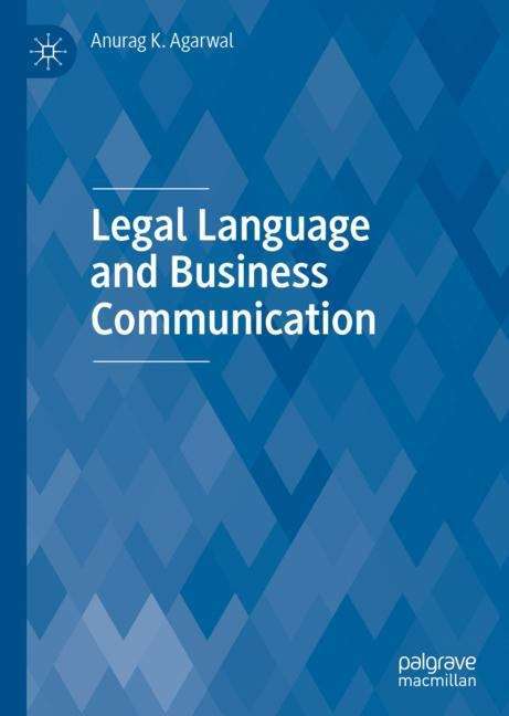 Book cover of Legal Language and Business Communication (1st ed. 2019)