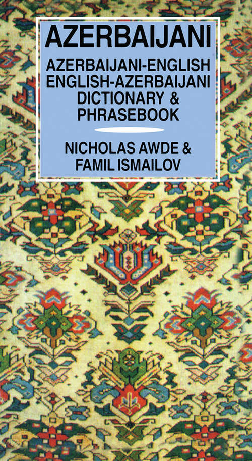 Book cover of Azerbaijani Dictionary and Phrasebook