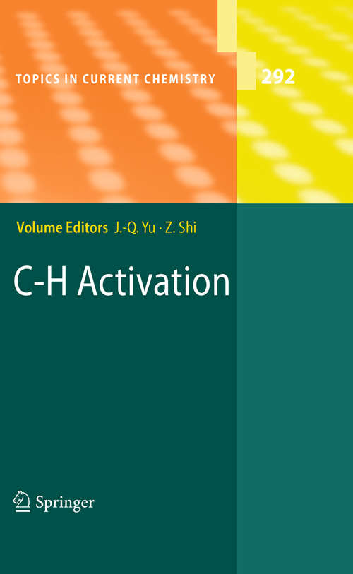 Book cover of C-H Activation: Catalytic Transformations Via C-h Activation (2010) (Topics in Current Chemistry #292)