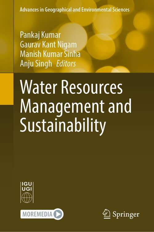 Book cover of Water Resources Management and Sustainability (1st ed. 2022) (Advances in Geographical and Environmental Sciences)