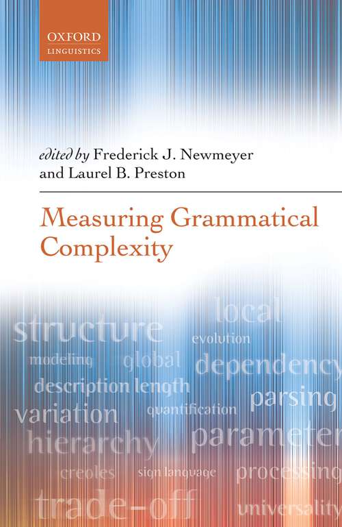 Book cover of Measuring Grammatical Complexity