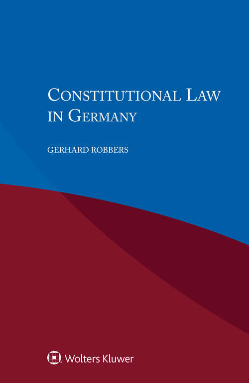 Book cover of Constitutional Law in Germany