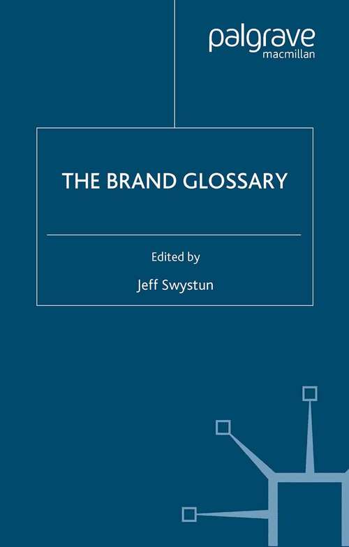 Book cover of The Brand Glossary (2007)