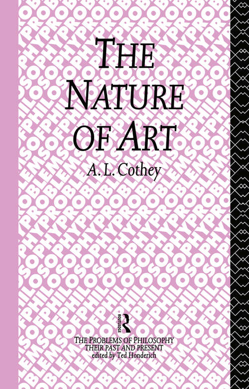 Book cover of The Nature of Art (Problems of Philosophy)