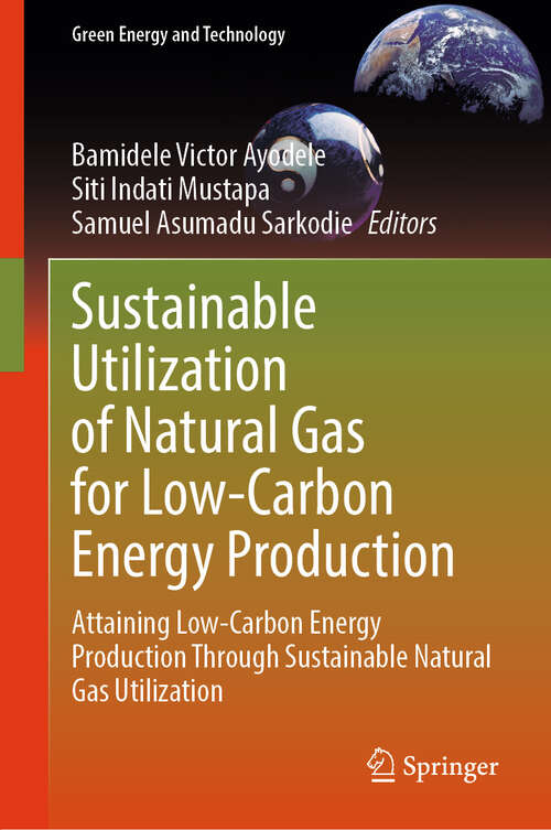 Book cover of Sustainable Utilization of Natural Gas for Low-Carbon Energy Production: Attaining Low-Carbon Energy Production Through Sustainable Natural Gas Utilization (2024) (Green Energy and Technology)