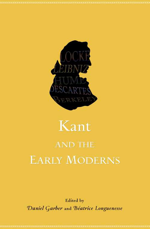 Book cover of Kant and the Early Moderns