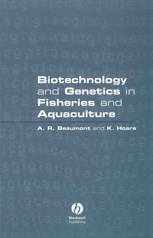 Book cover of Biotechnology and Genetics in Fisheries and Aquaculture