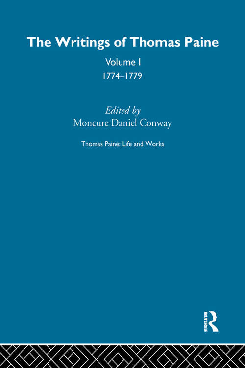 Book cover of Thomas Paine: Life and Works