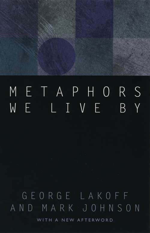 Book cover of Metaphors We Live By