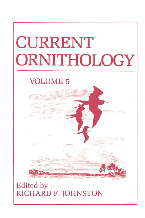 Book cover of Current Ornithology (1988) (Current Ornithology #5)