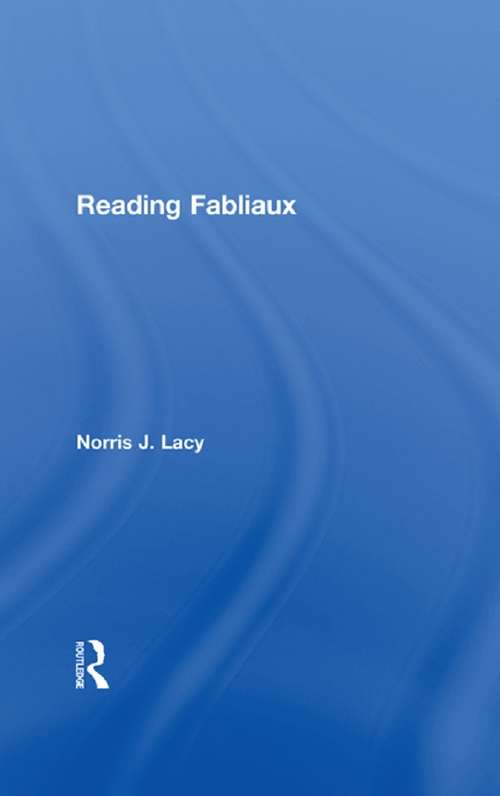 Book cover of Reading Fabliaux (Garland Library of Medieval Literature)