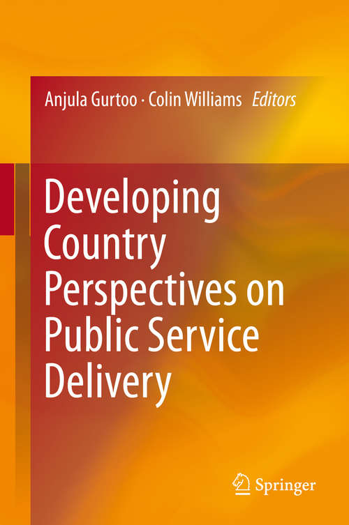 Book cover of Developing Country Perspectives on Public Service Delivery (2015)