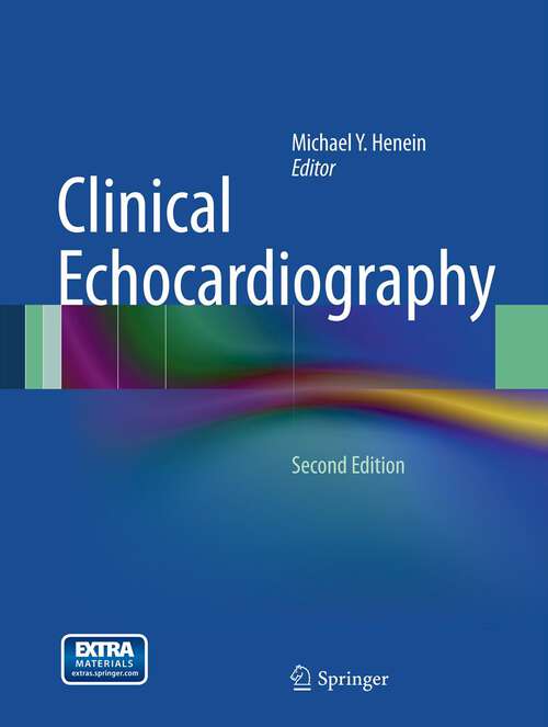 Book cover of Clinical Echocardiography (2nd ed. 2012)