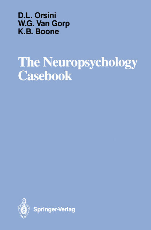 Book cover of The Neuropsychology Casebook (1988)