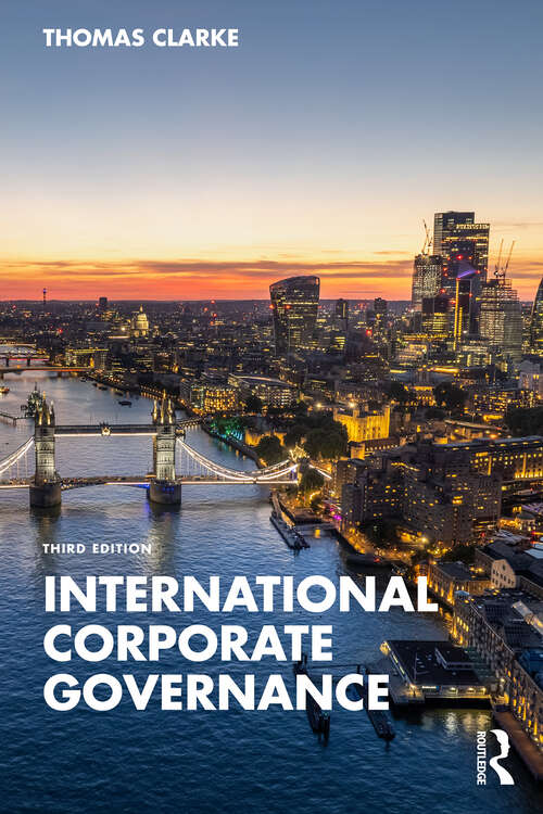 Book cover of International Corporate Governance