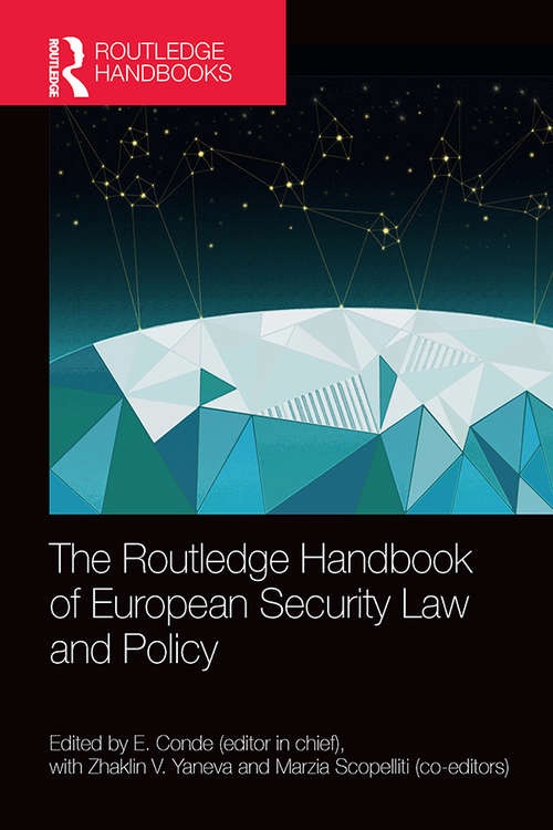 Book cover of The Routledge Handbook of European Security Law and Policy