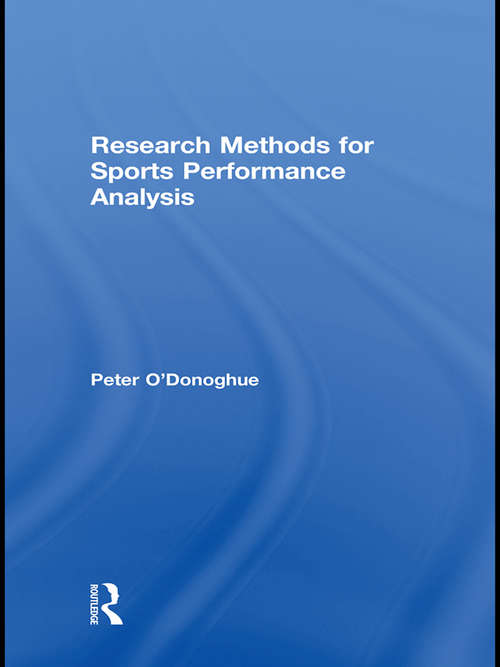 Book cover of Research Methods for Sports Performance Analysis (PDF)