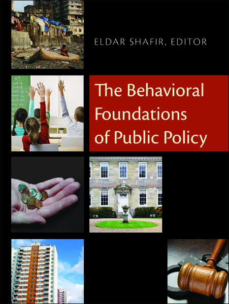 Book cover of The Behavioral Foundations of Public Policy