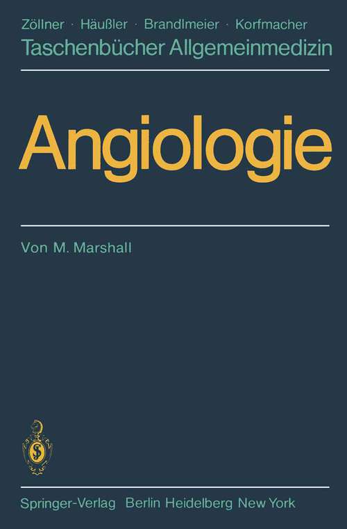 Book cover of Angiologie (1983) (Taschenbücher Allgemeinmedizin)