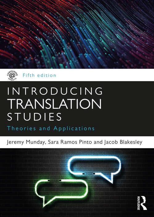 Book cover of Introducing Translation Studies: Theories and Applications (5)