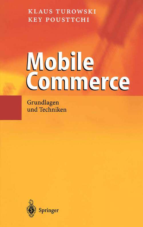 Book cover of Mobile Commerce: Grundlagen und Techniken (2004)