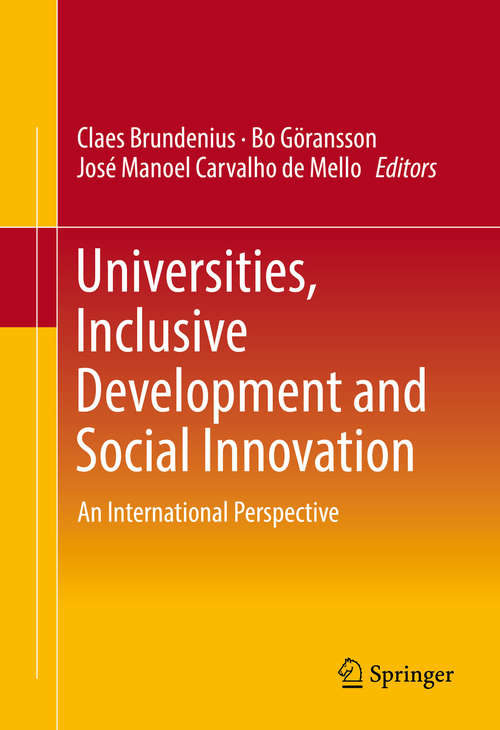 Book cover of Universities, Inclusive Development and Social Innovation: An International Perspective