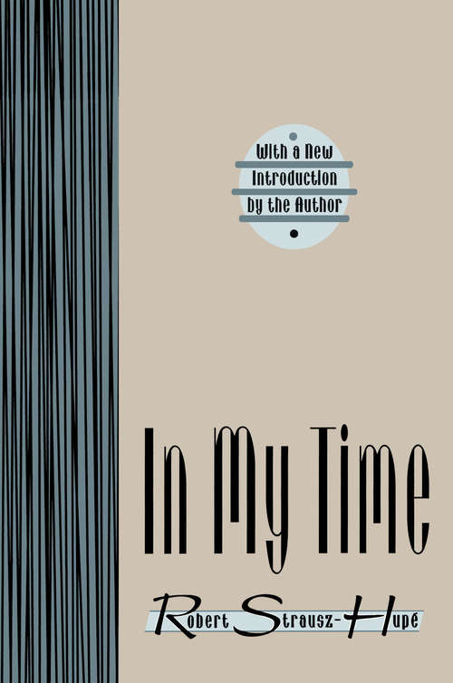 Book cover of In My Time (2)