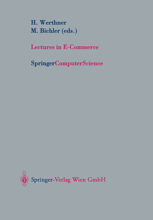 Book cover of Lectures in E-Commerce (2001)