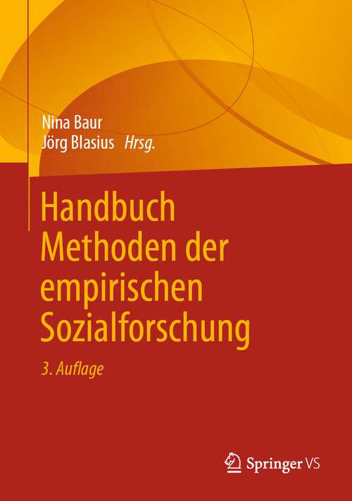 Book cover of Handbuch Methoden der empirischen Sozialforschung (3. Aufl. 2022)