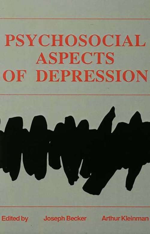 Book cover of Psychosocial Aspects of Depression