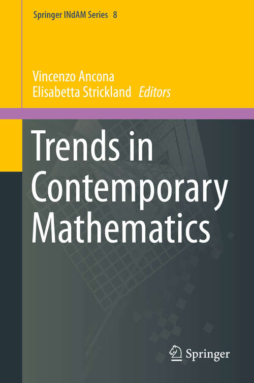 Book cover of Trends in Contemporary Mathematics (2014) (Springer INdAM Series #8)