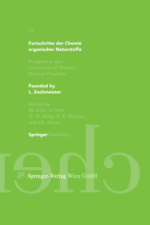 Book cover of Fortschritte der Chemie organischer Naturstoffe / Progress in the Chemistry of Organic Natural Products (1999) (Fortschritte der Chemie organischer Naturstoffe   Progress in the Chemistry of Organic Natural Products #78)