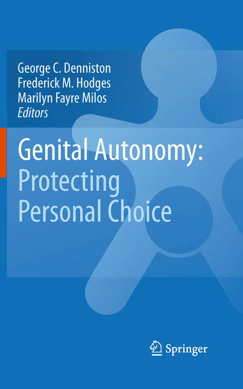 Book cover of Genital Autonomy: Protecting Personal Choice (2010)