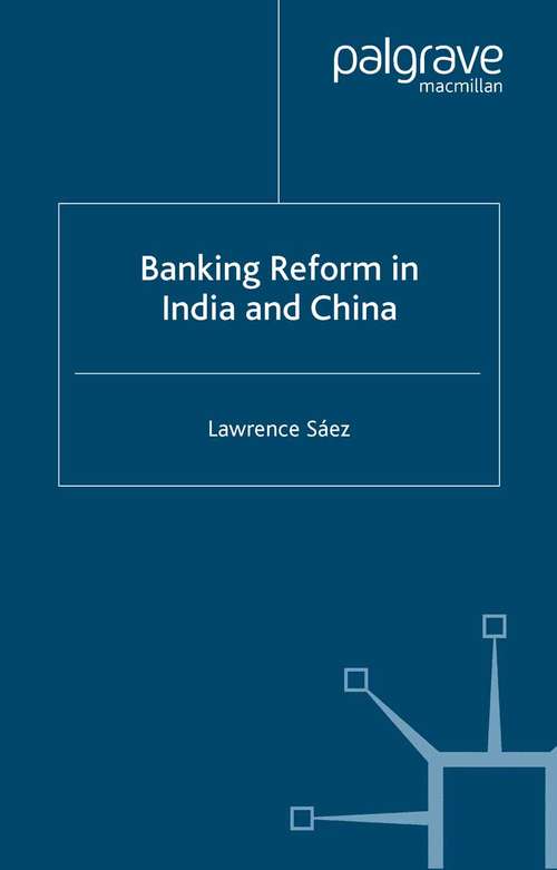 Book cover of Banking Reform in India and China (2004)