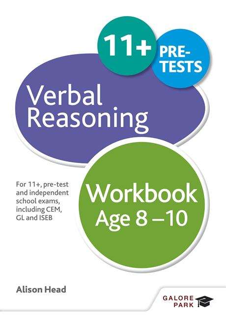 Book cover of Verbal Reasoning, Age 8-10: For 11+, Pre-test And Independent School Exams Including Cem, Gl And Iseb (PDF)