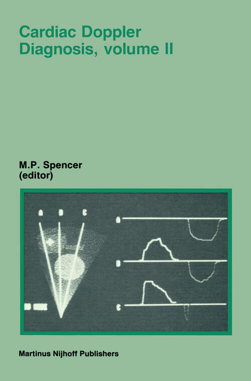 Book cover of Cardiac Doppler Diagnosis, Volume II (1986)
