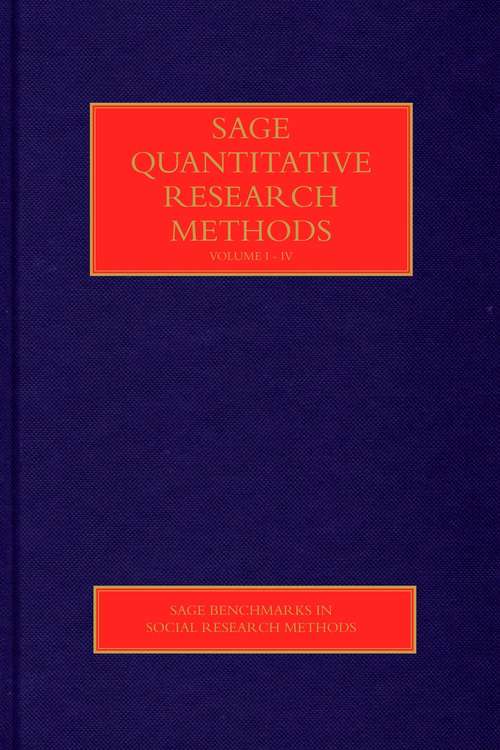 Book cover of SAGE Quantitative Research Methods (PDF)