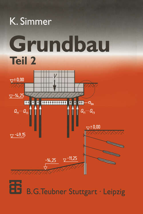 Book cover of Grundbau: Teil 2 Baugruben und Gründungen (18., vollst. überarb. Aufl. 1999)