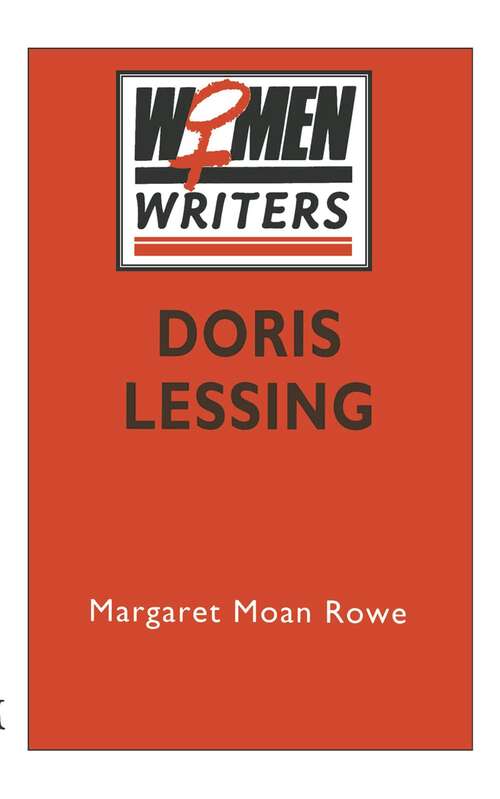 Book cover of Doris Lessing (1st ed. 1994) (Women Writers)