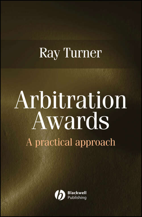 Book cover of Arbitration Awards: A Practical Approach