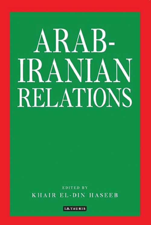 Book cover of Arab-Iranian Relations