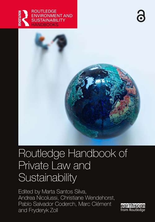 Book cover of Routledge Handbook of Private Law and Sustainability (Routledge Environment and Sustainability Handbooks)