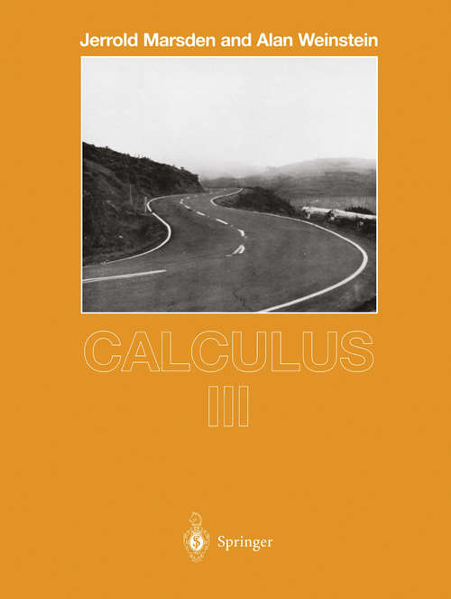 Book cover of Calculus III (2nd ed. 1985) (Undergraduate Texts in Mathematics)