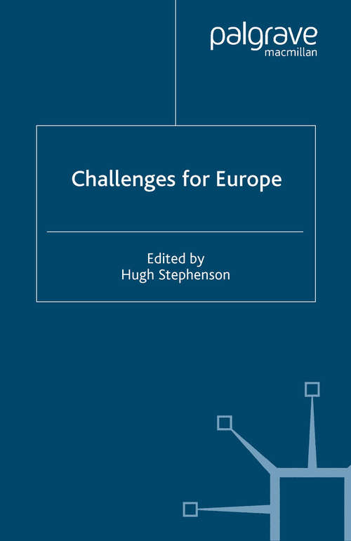 Book cover of Challenges for Europe (2004)