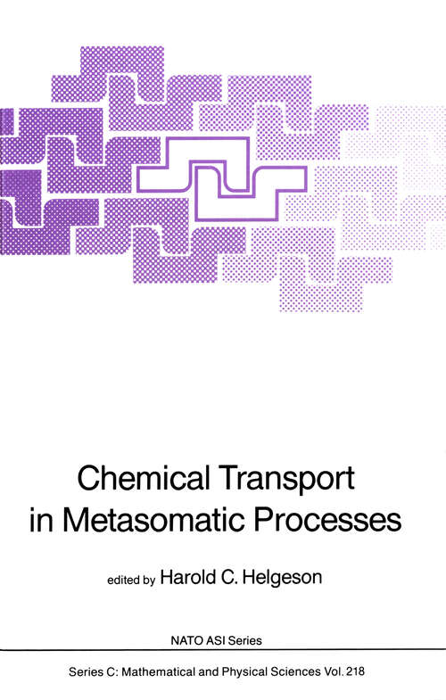 Book cover of Chemical Transport in Metasomatic Processes (1987) (Nato Science Series C: #218)