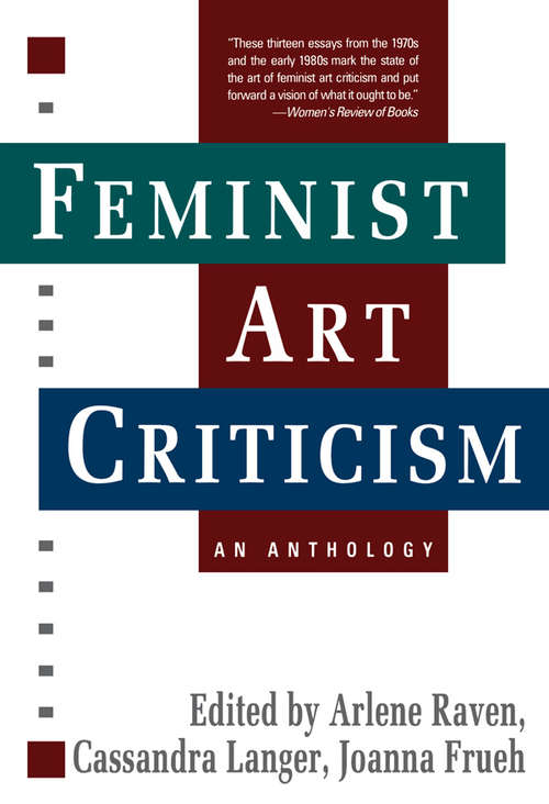 Book cover of Feminist Art Criticism: An Anthology