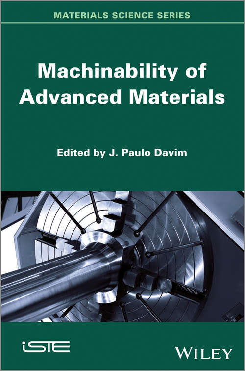 Book cover of Machinability of Advanced Materials